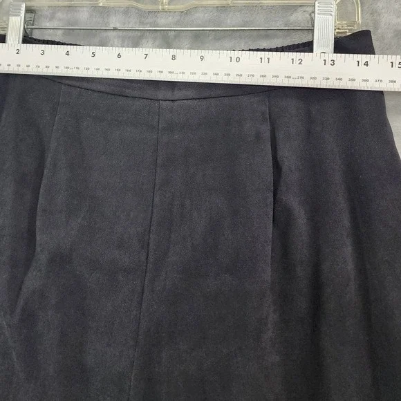 Vintage R&K Originals Pant Suit Womens 12 Black Burgundy Gold Embroidered Sueded - Picture 14 of 16